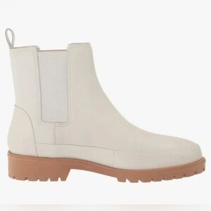 Size 9.5 - New REBECCA ALLEN Cream All Weather Chelsea Boot